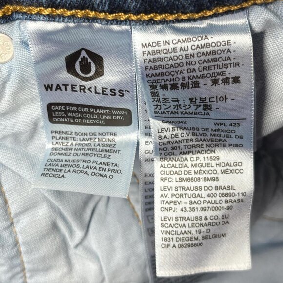 Levi's 501 skinny jeans womens size 29S (standard 8S) - Picture 2 of 5